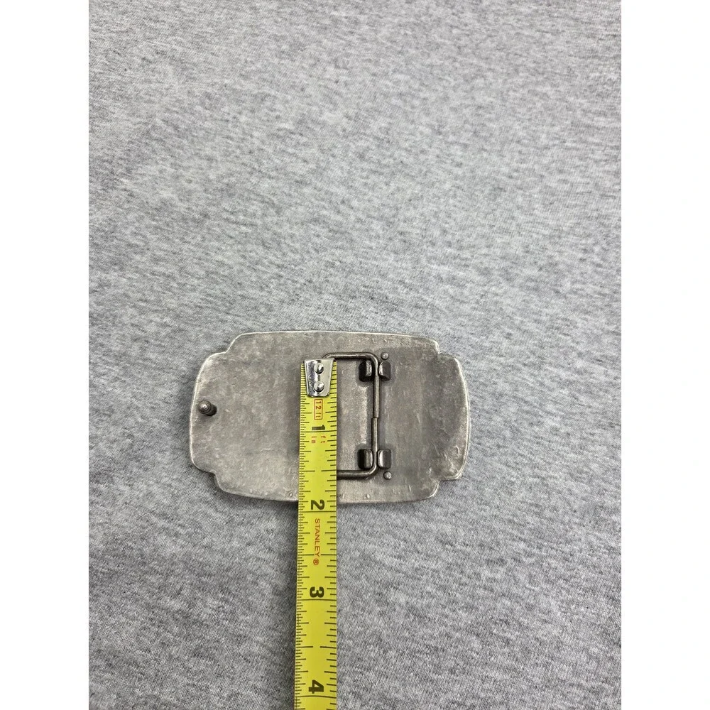 Antique Blank Military Style Riveted Metal Belt Buckle Custom